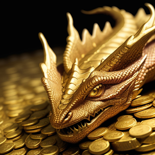 smaug-the-dragon-sleeping-on-a-pile-of-gold-889615435